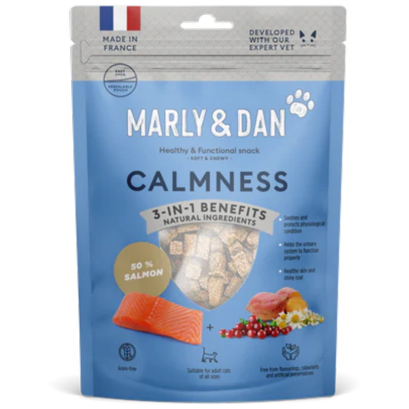 三文魚肉條貓小食 - 情緒尿道穩定配方